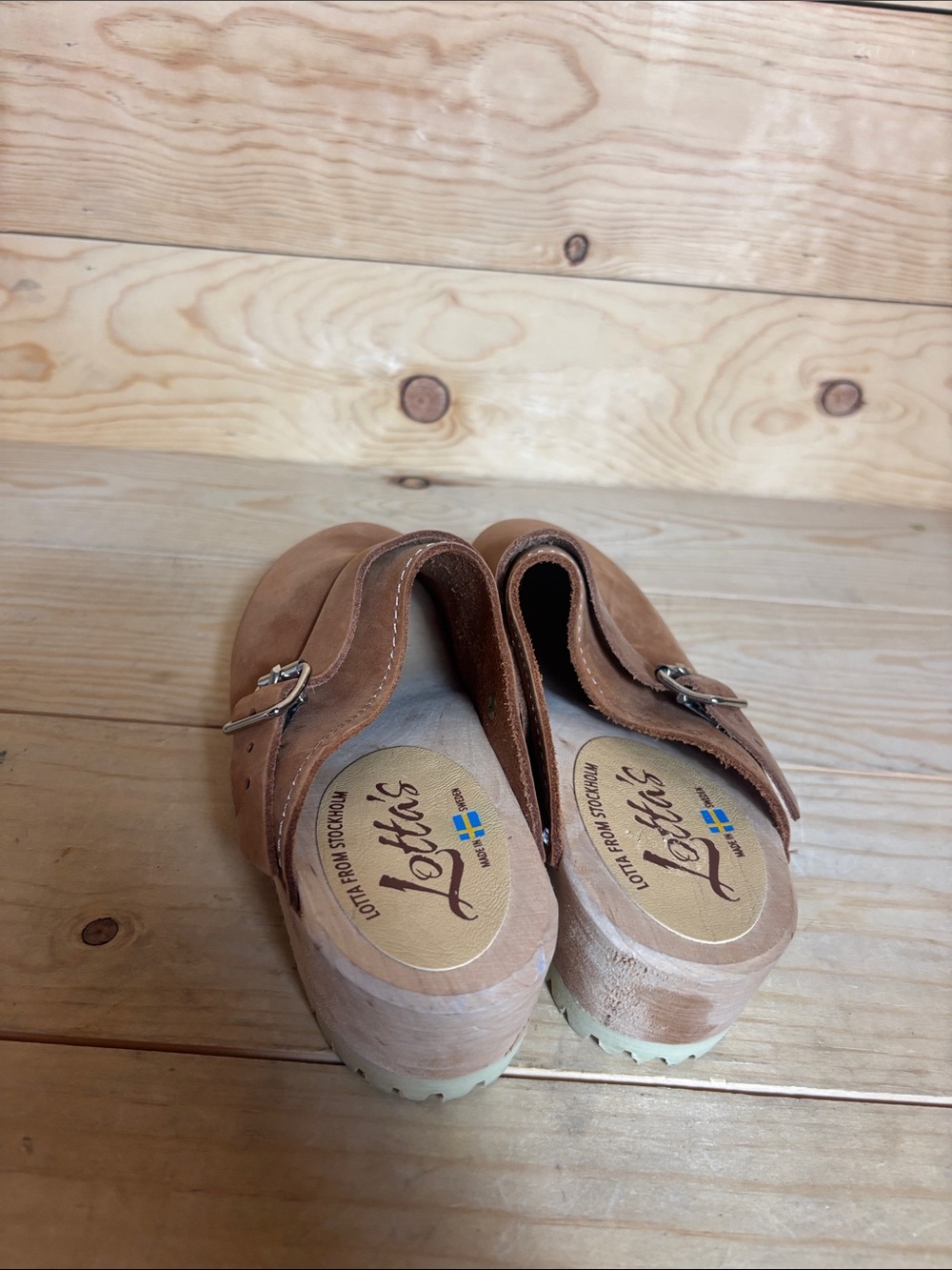 Lotta Stockholm brown leather clogs size 37 - Picture 6 of 9